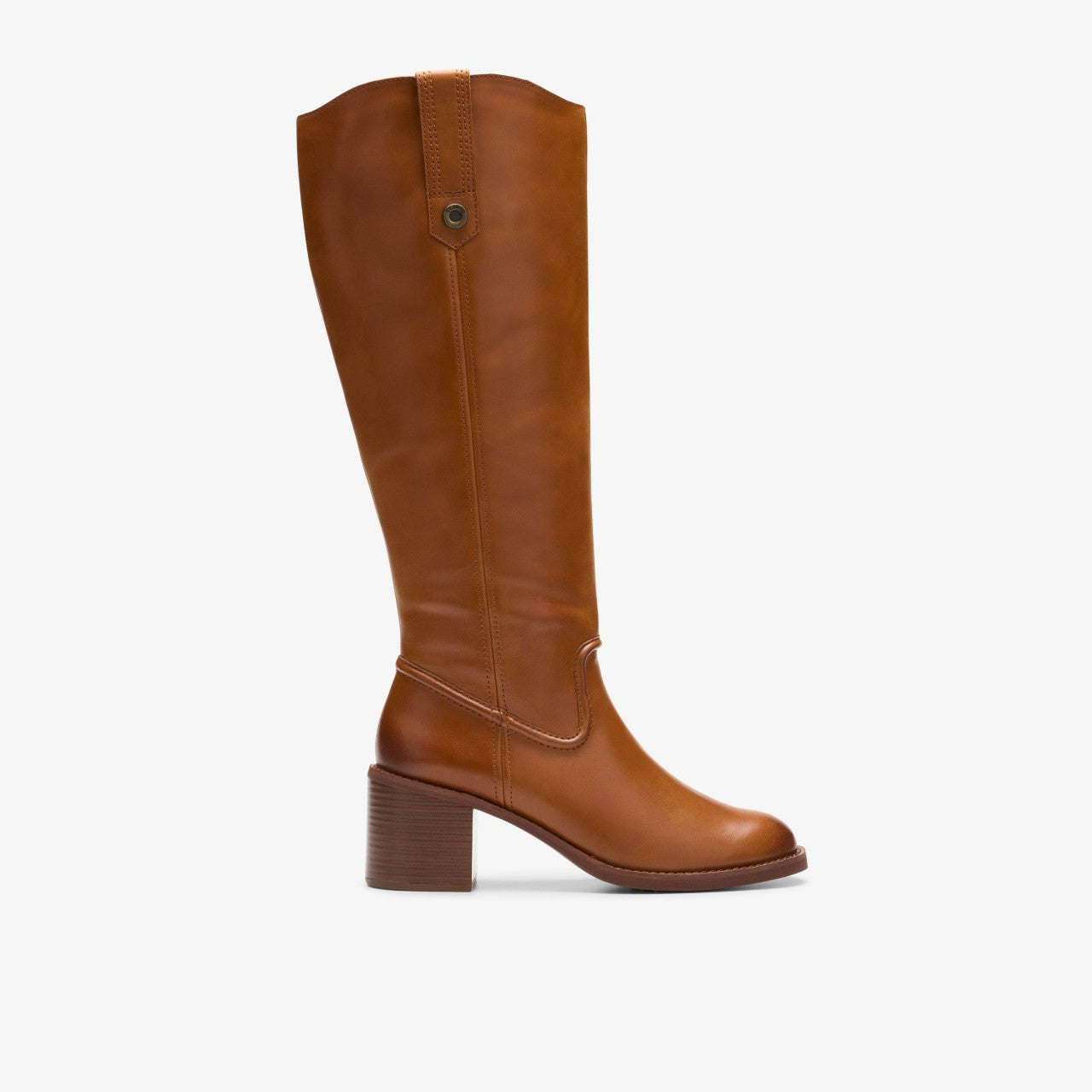 Chamberly Up Mid Tan Leather Clarks Women