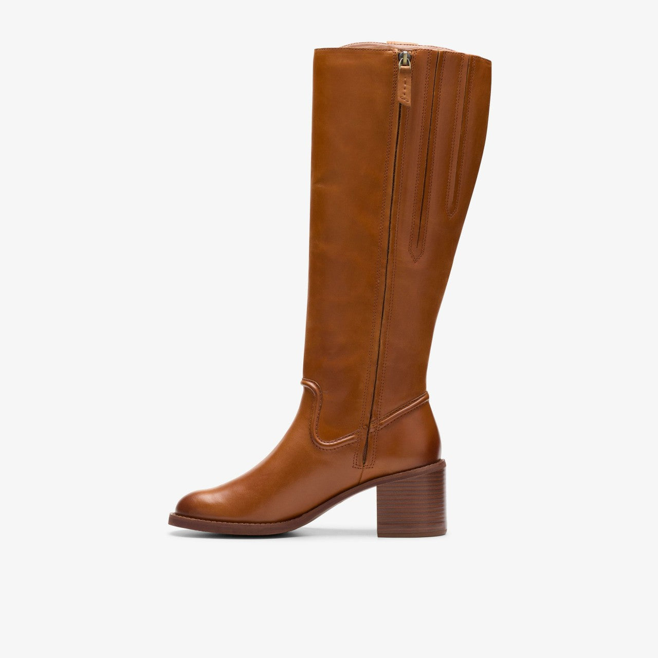 Chamberly Up Mid Tan Leather Clarks Women