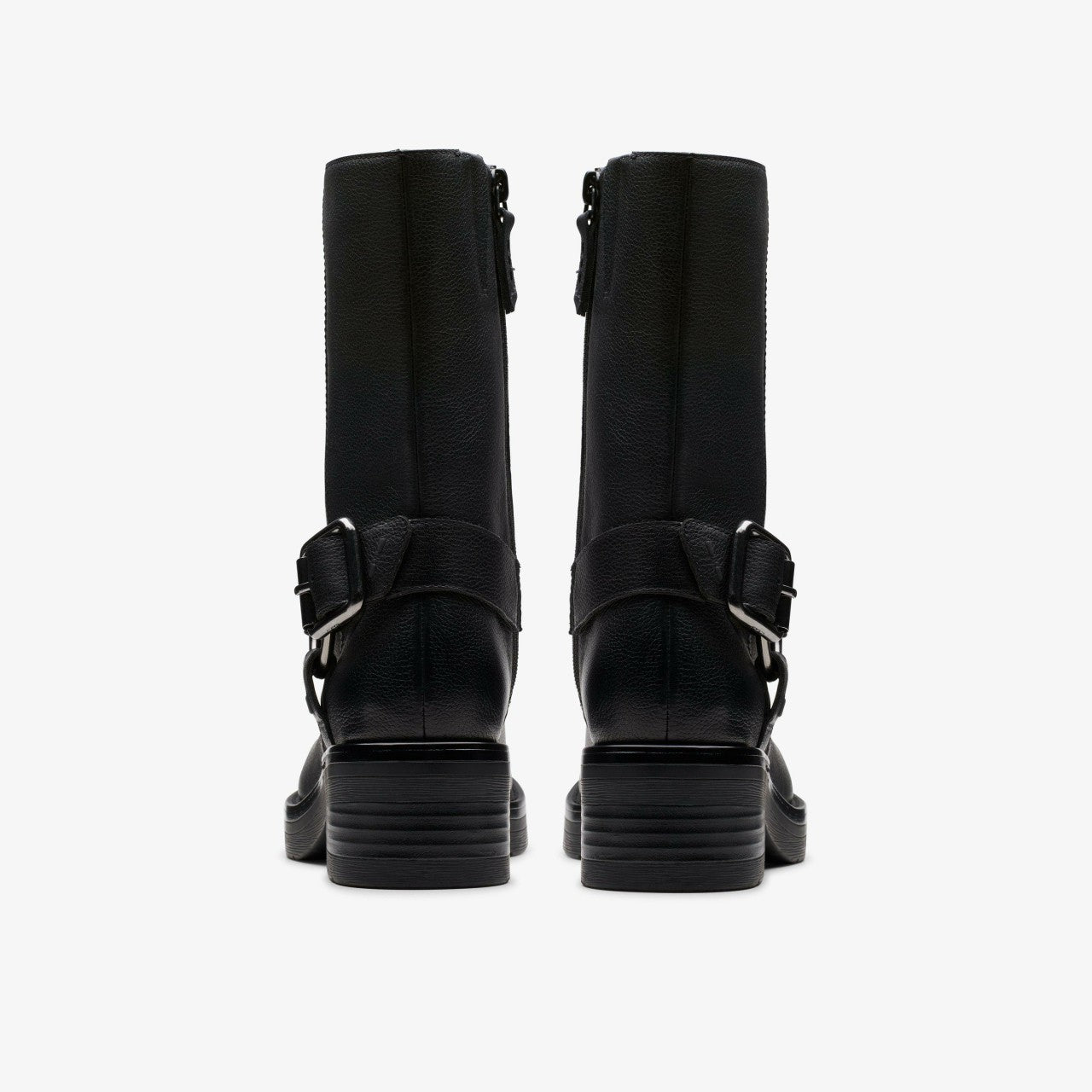 Rebelle Up Black Leather Clarks Women