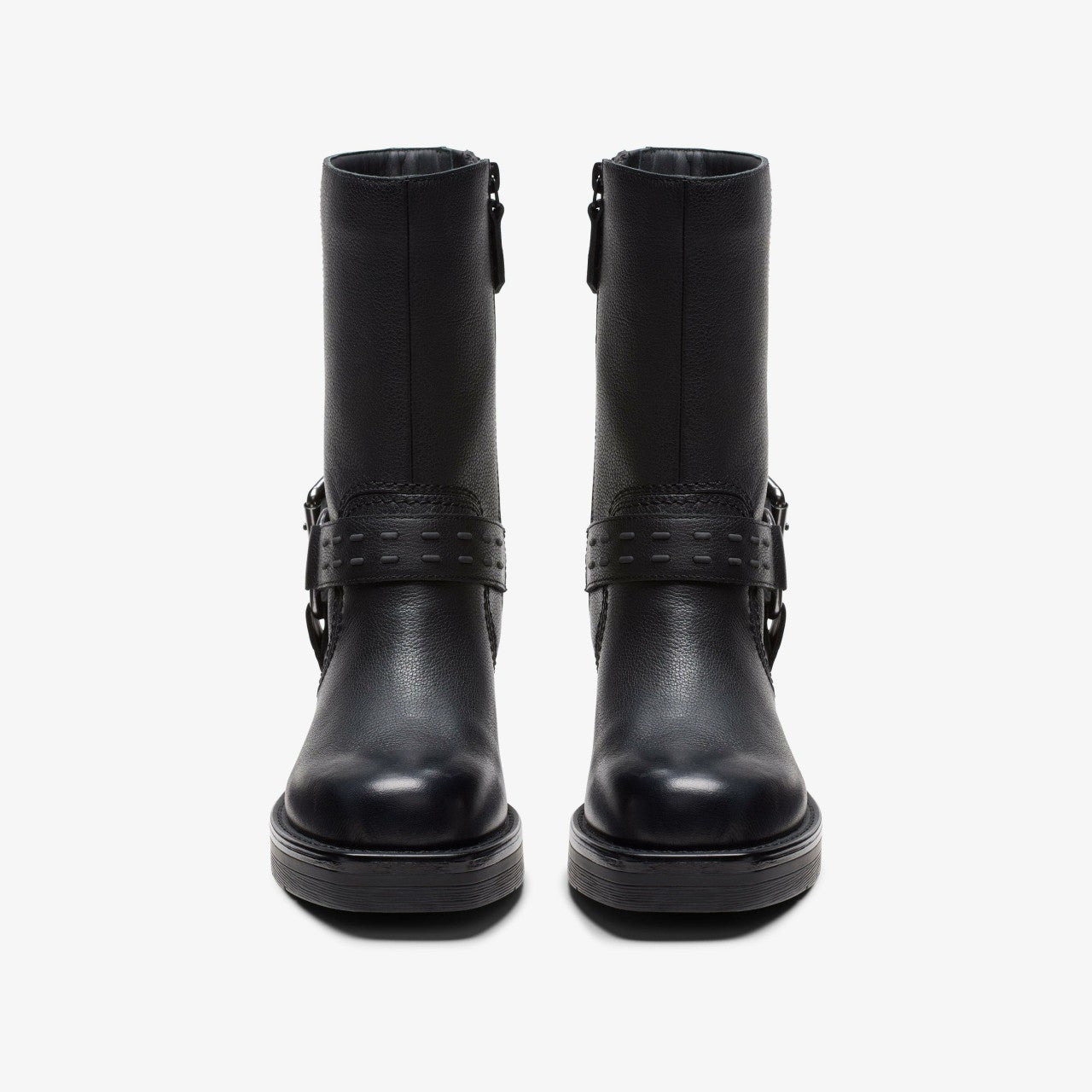 Rebelle Up Black Leather Clarks Women