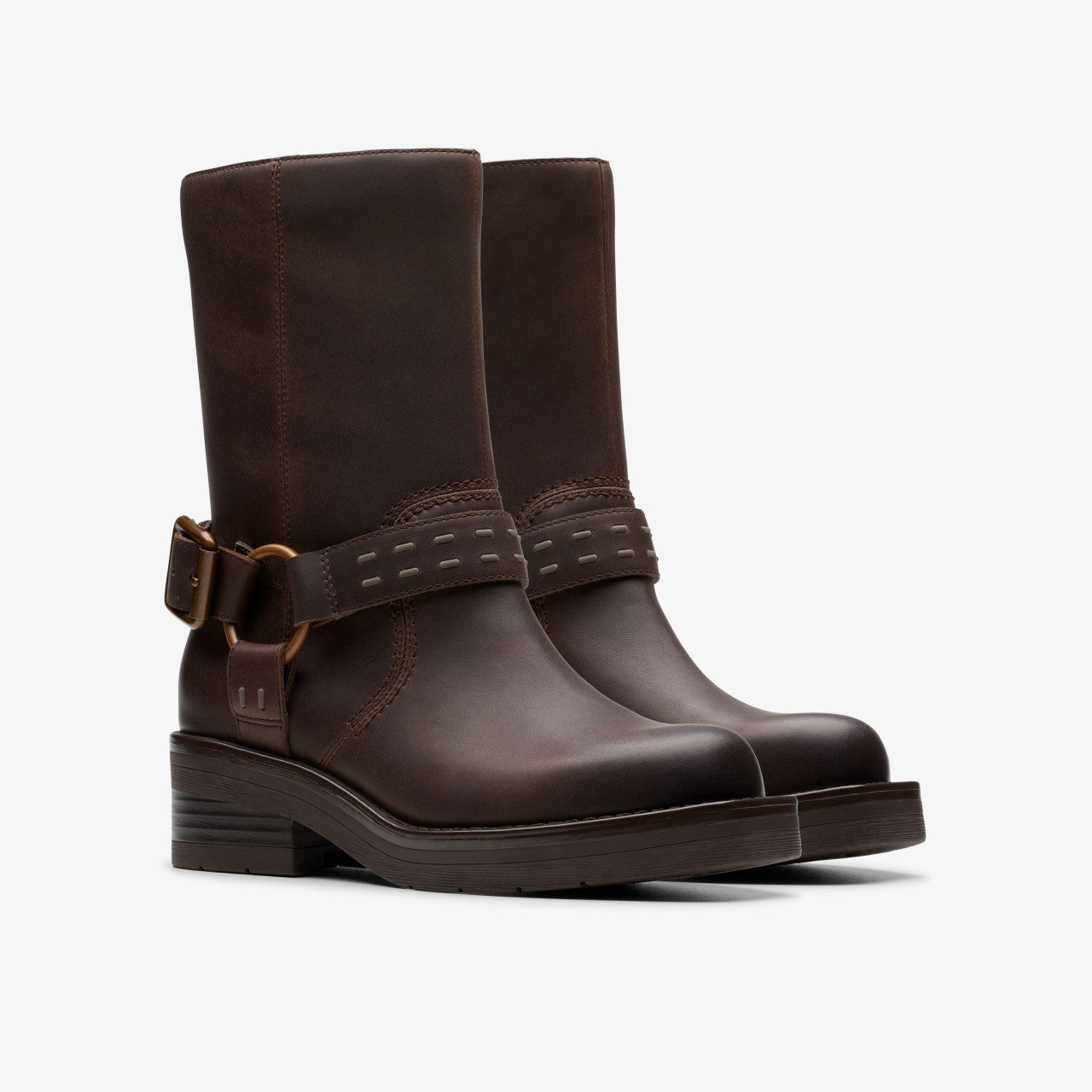 Rebelle Up Walnut Leather Clarks Women