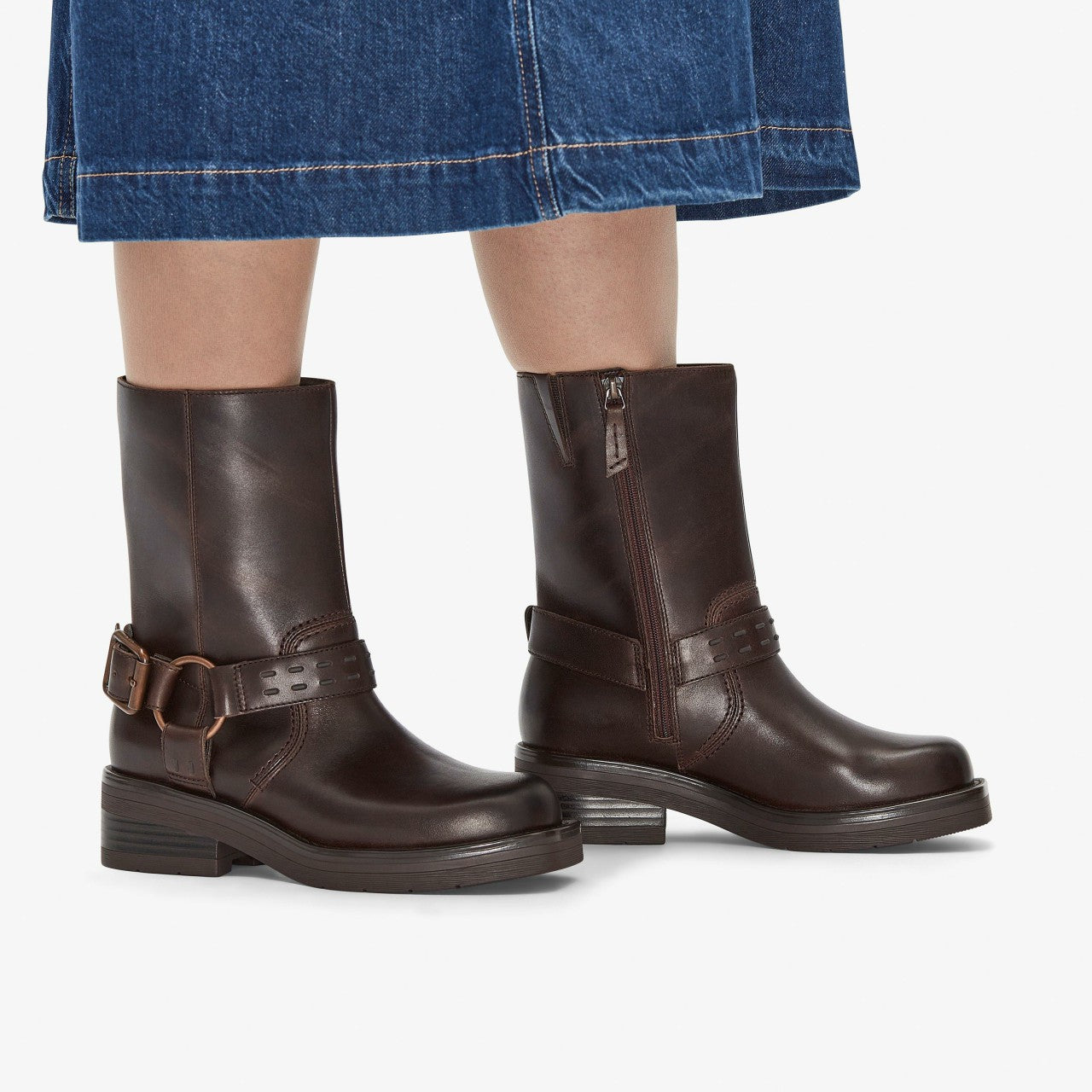 Rebelle Up Walnut Leather Clarks Women