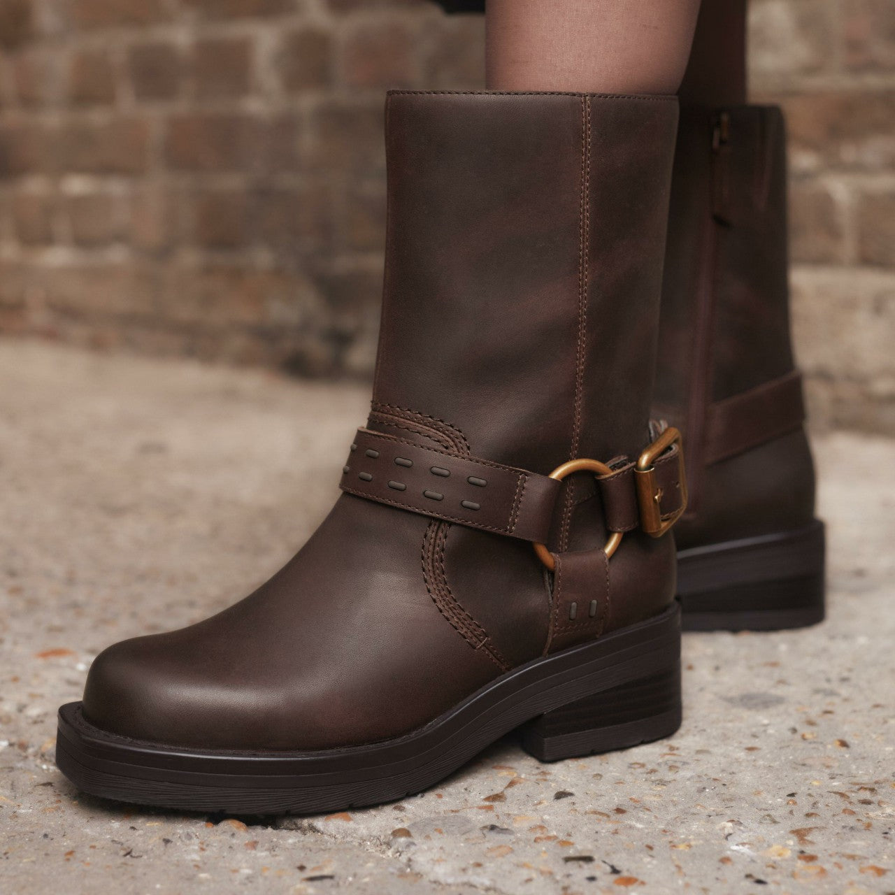 Rebelle Up Walnut Leather Clarks Women