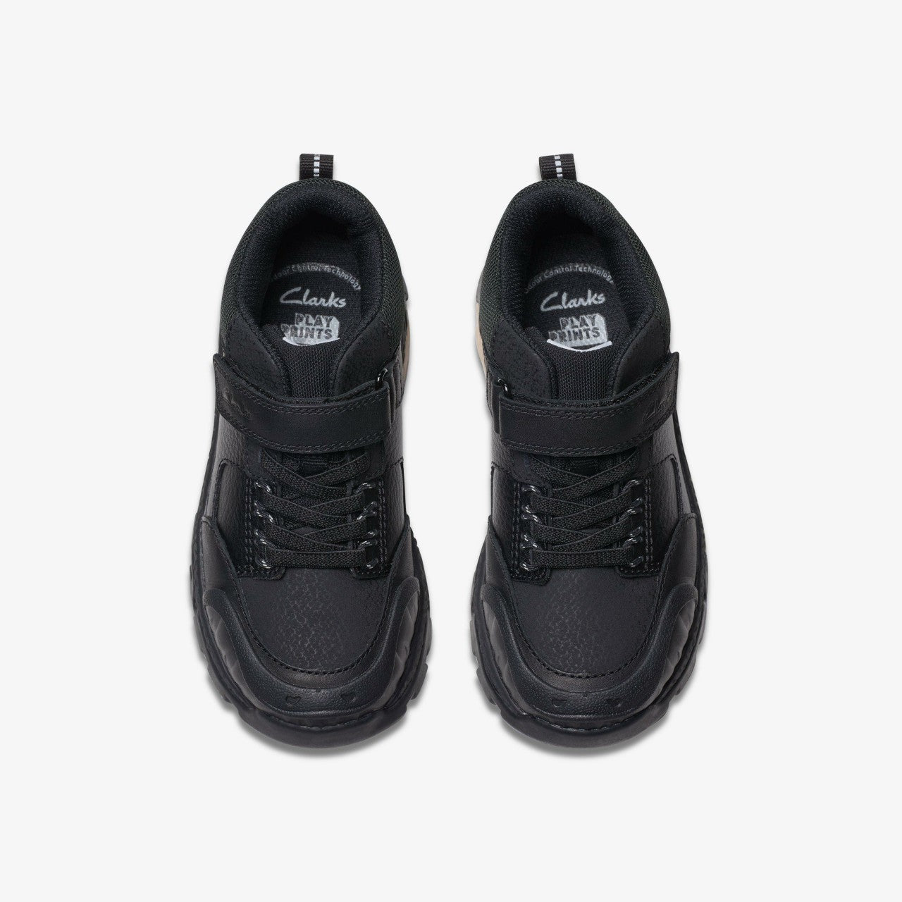 Steggy 2 Glow Kid Black Leather Clarks Kids