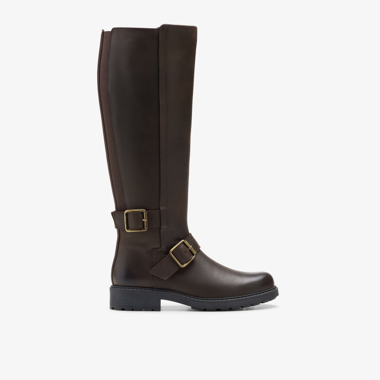 Orinoco 2 Tall Dark Brown Leather Clarks Women