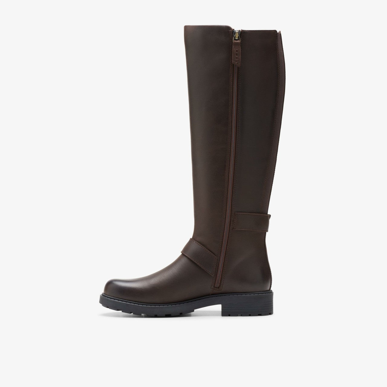 Orinoco 2 Tall Dark Brown Leather Clarks Women