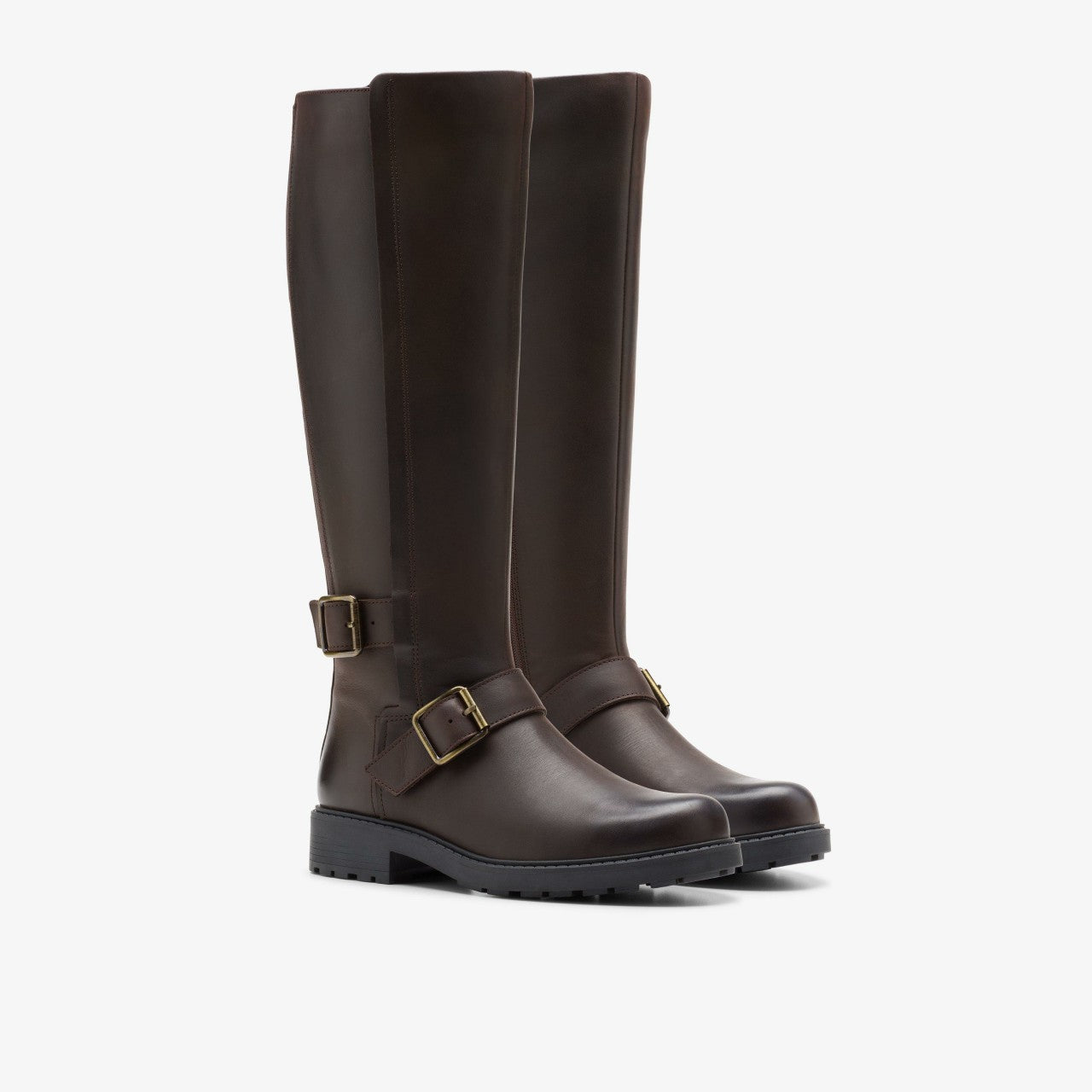 Orinoco 2 Tall Dark Brown Leather Clarks Women