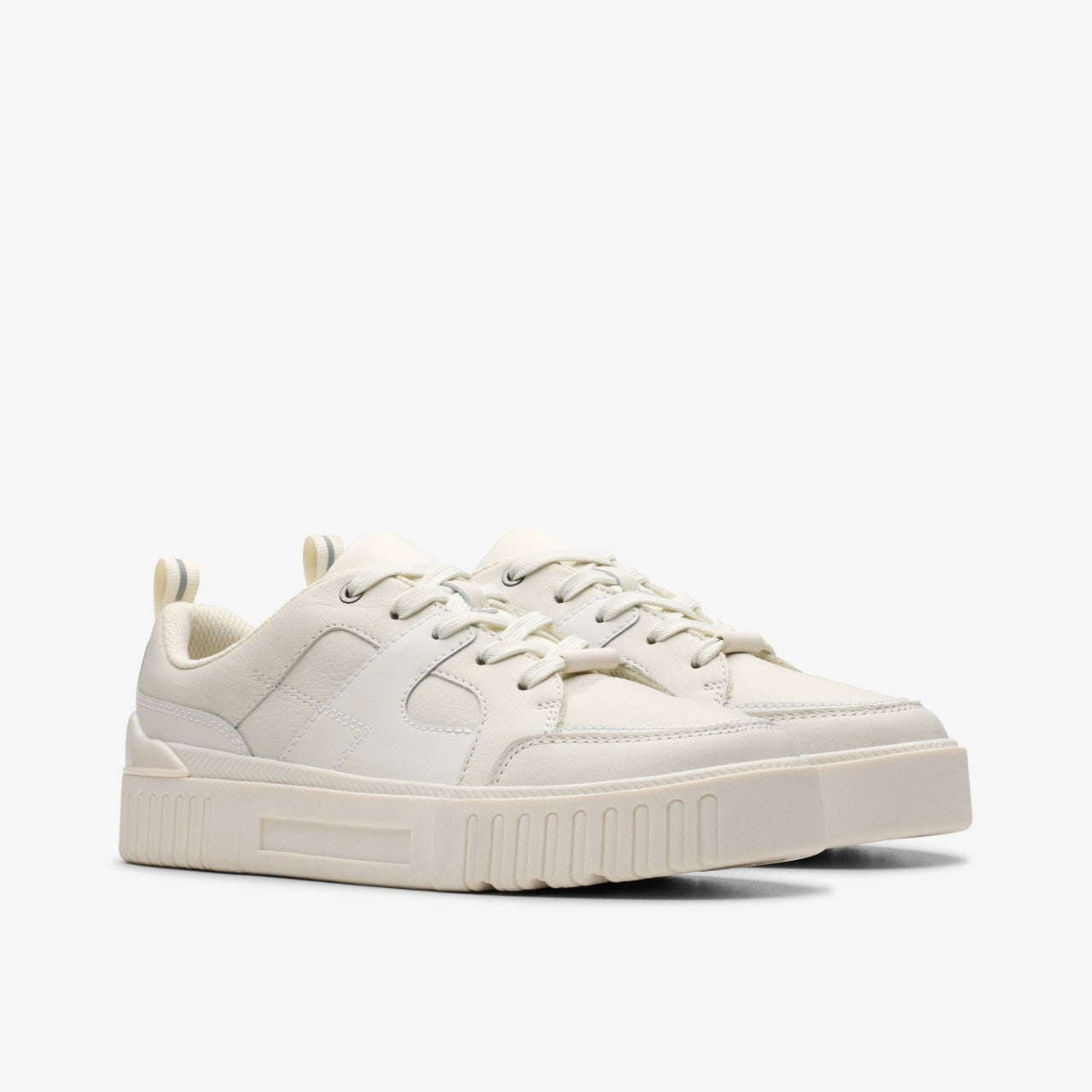 Oslo Shine Youth White Clarks Kids