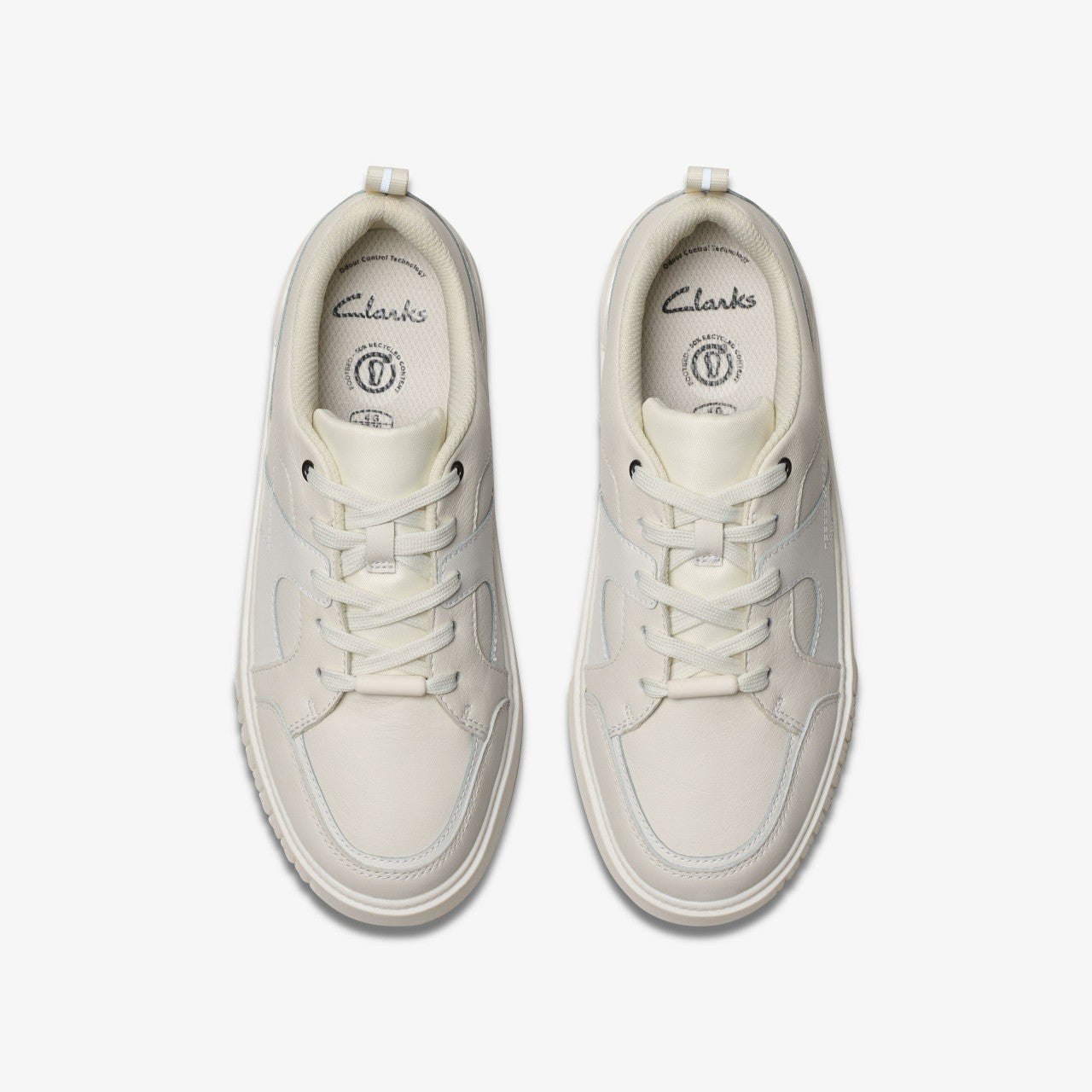 Oslo Shine Youth White Clarks Kids