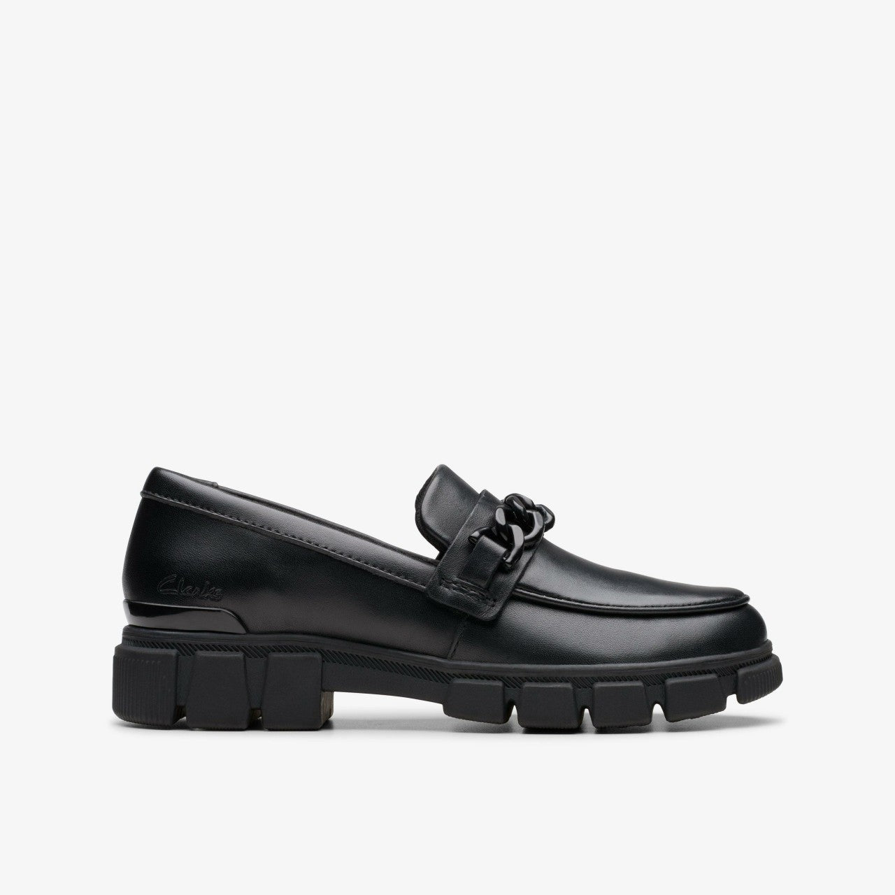 Evyn Walk Kid Black Leather Clarks Kids