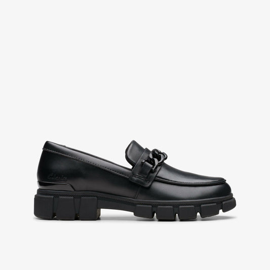 Evyn Walk Kid Black Leather Clarks Kids