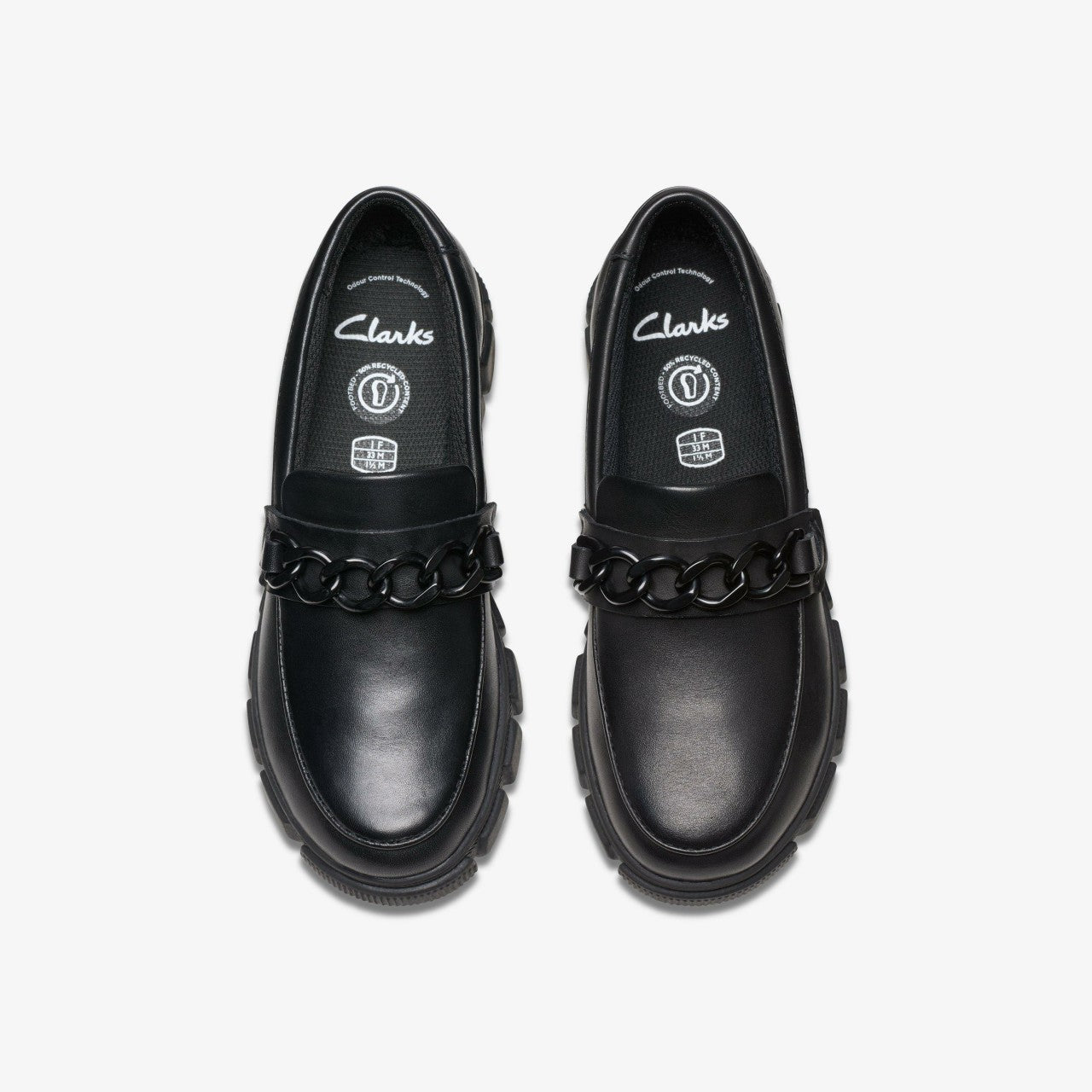 Evyn Walk Kid Black Leather Clarks Kids