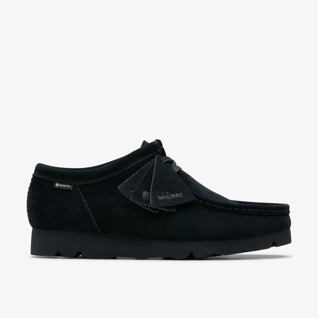 Wallabee GORE-TEX Black Suede Clarks Men