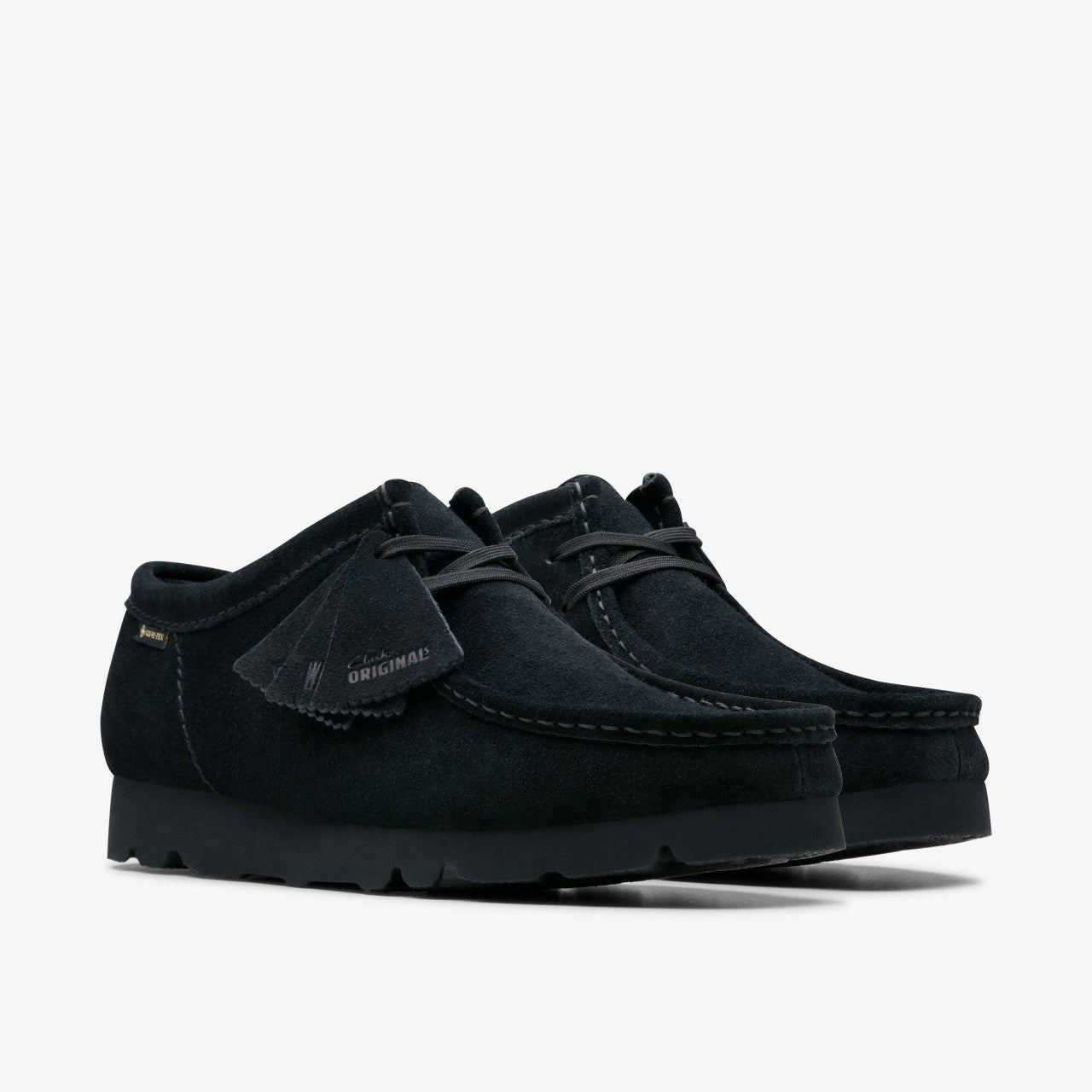 Wallabee GORE-TEX Black Suede Clarks Men