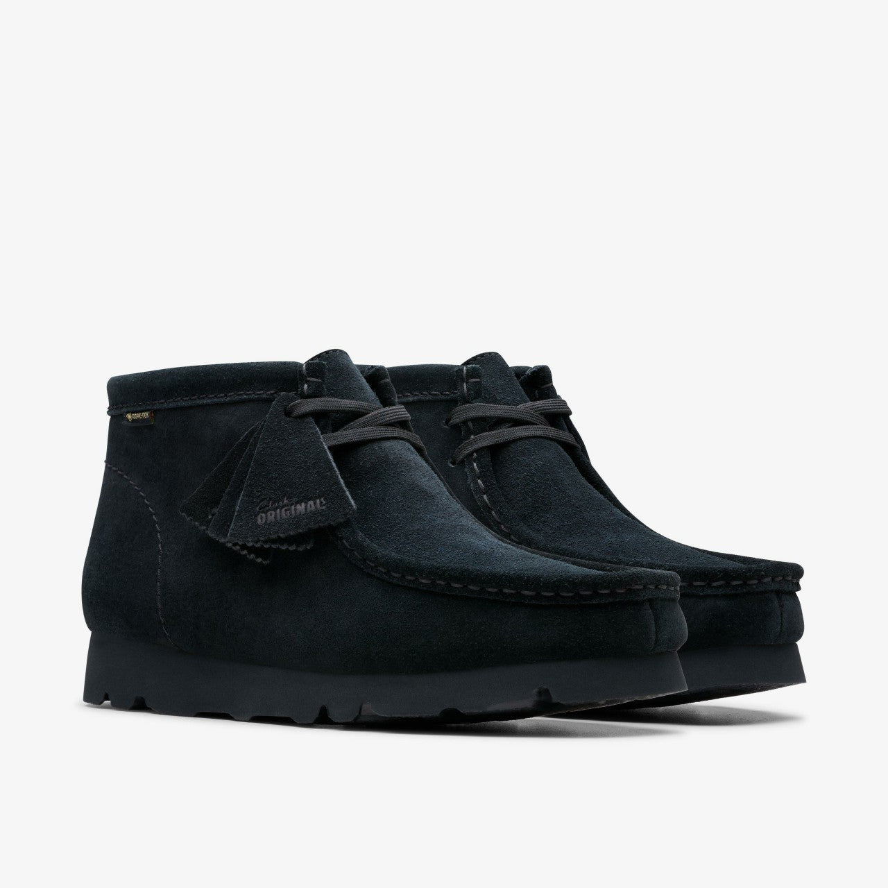 Wallabee Boot GORE-TEX Black Suede Clarks Men