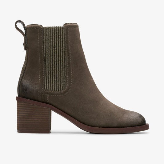 Chamberly Top Mole Grey Suede Clarks Women