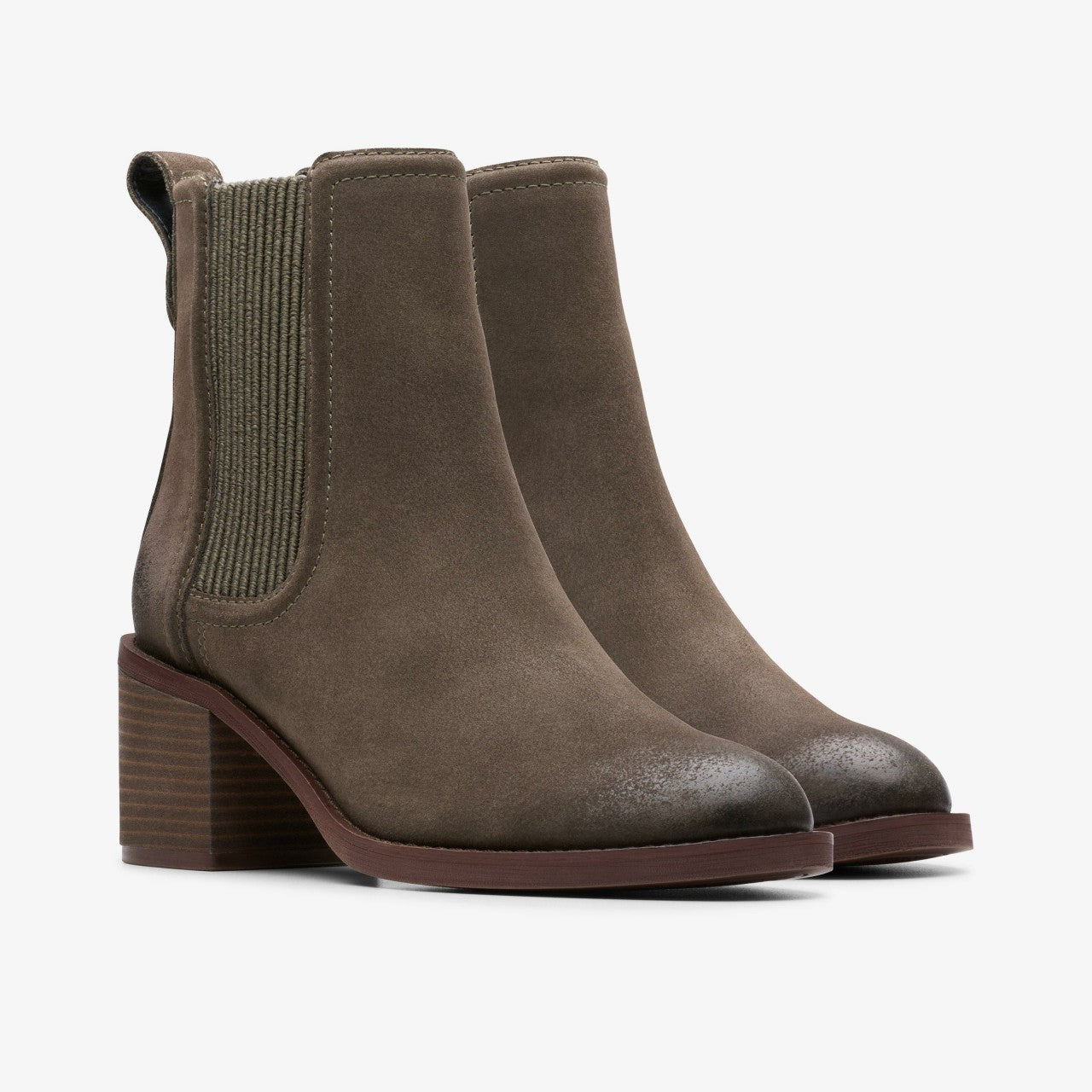 Chamberly Top Mole Grey Suede Clarks Women