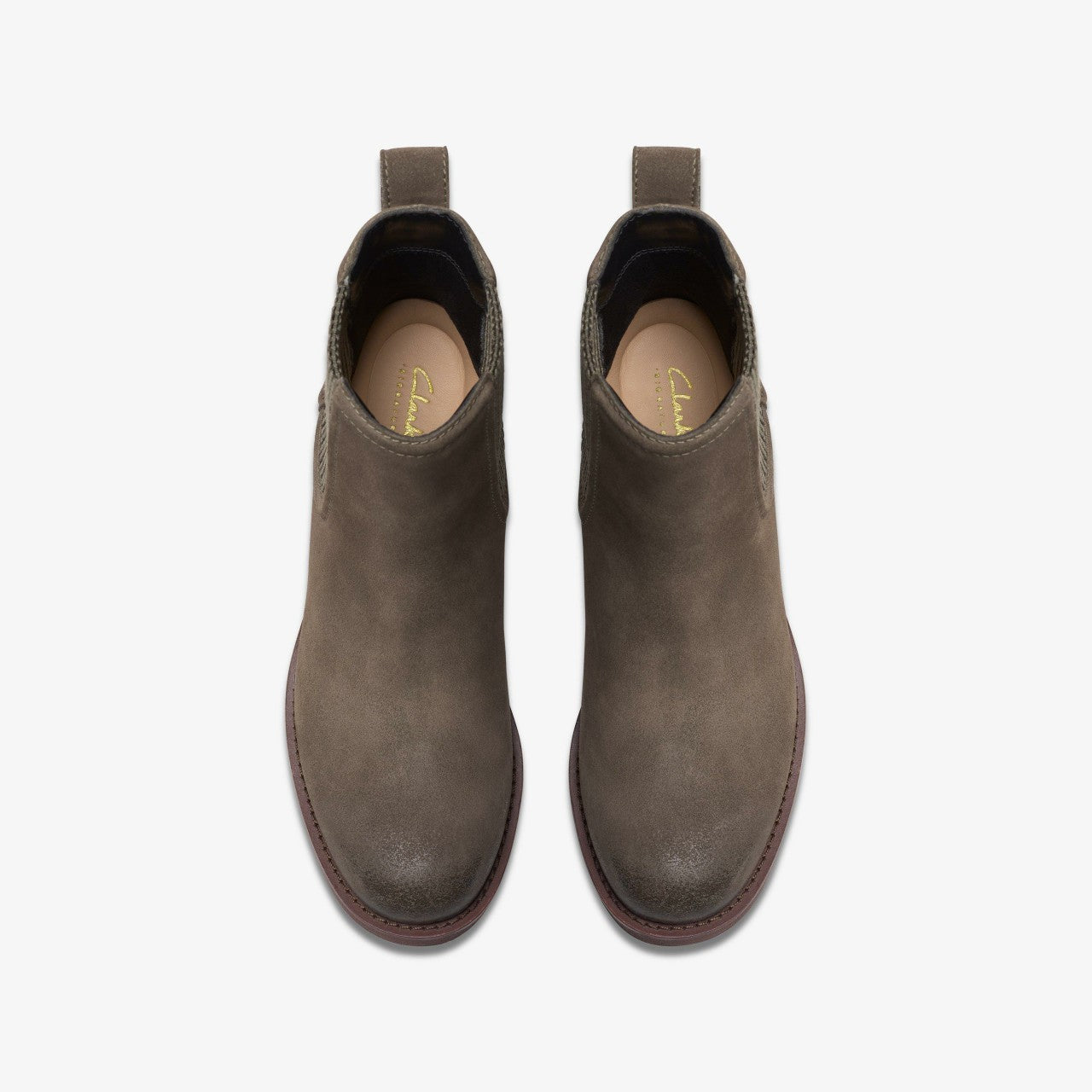 Chamberly Top Mole Grey Suede Clarks Women