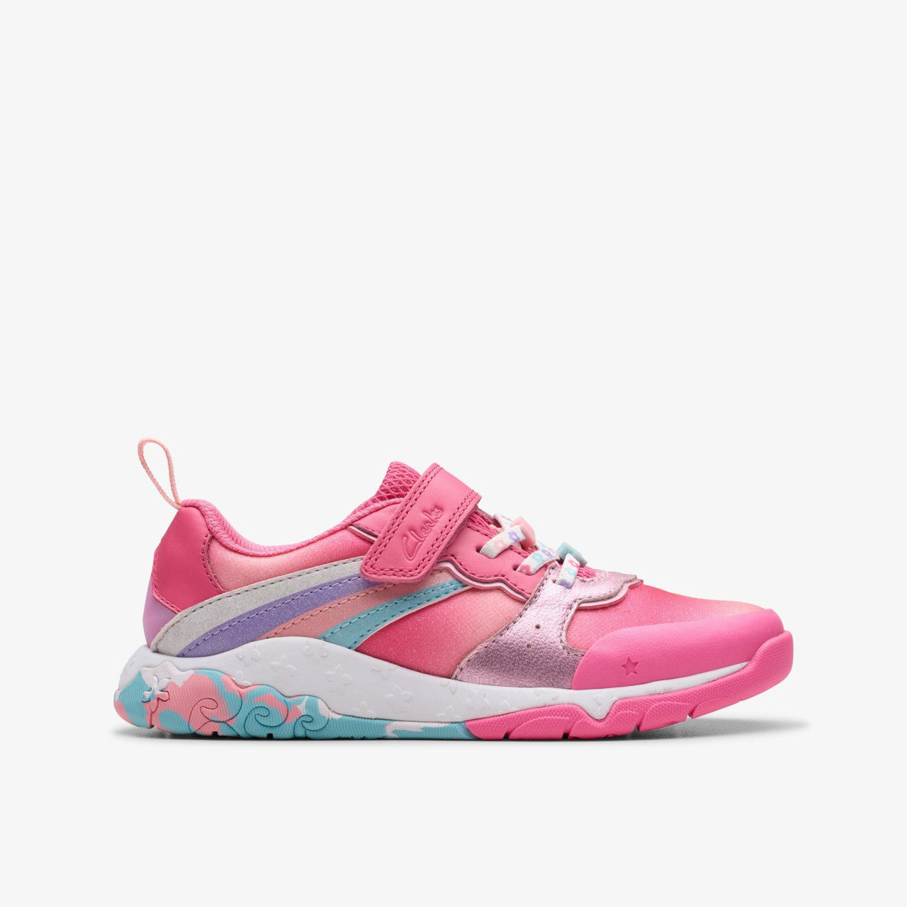 Tidal Star Kid Bright Pink Combination Clarks Kids