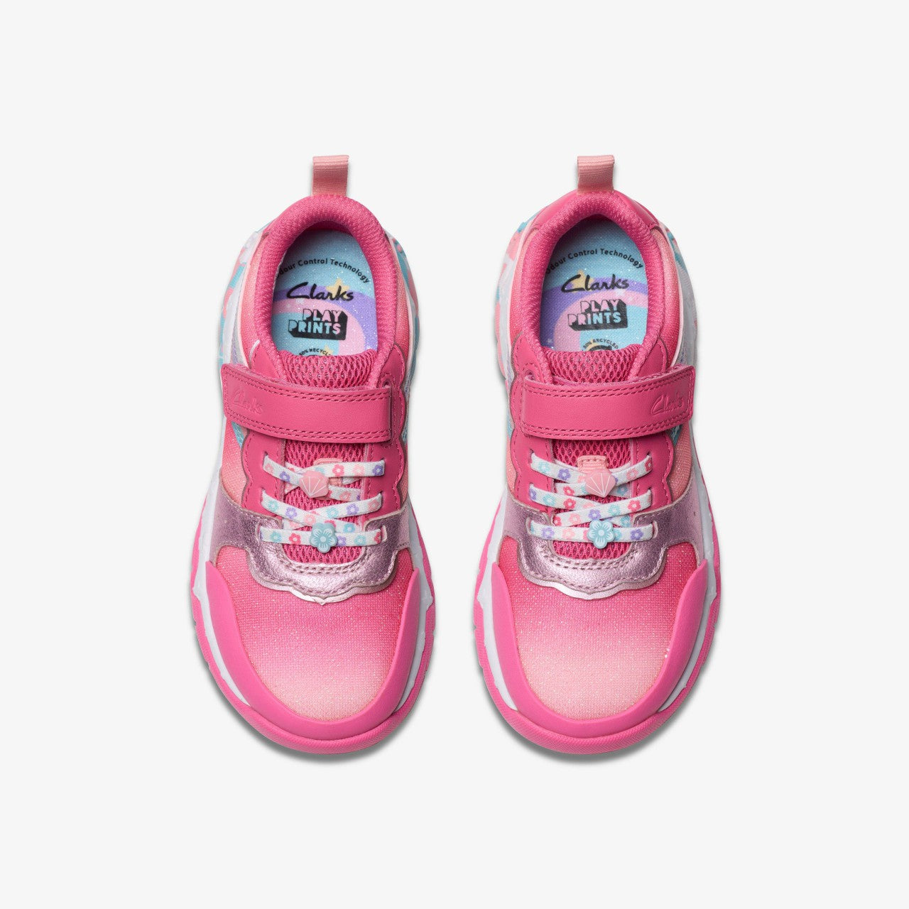 Tidal Star Kid Bright Pink Combination Clarks Kids