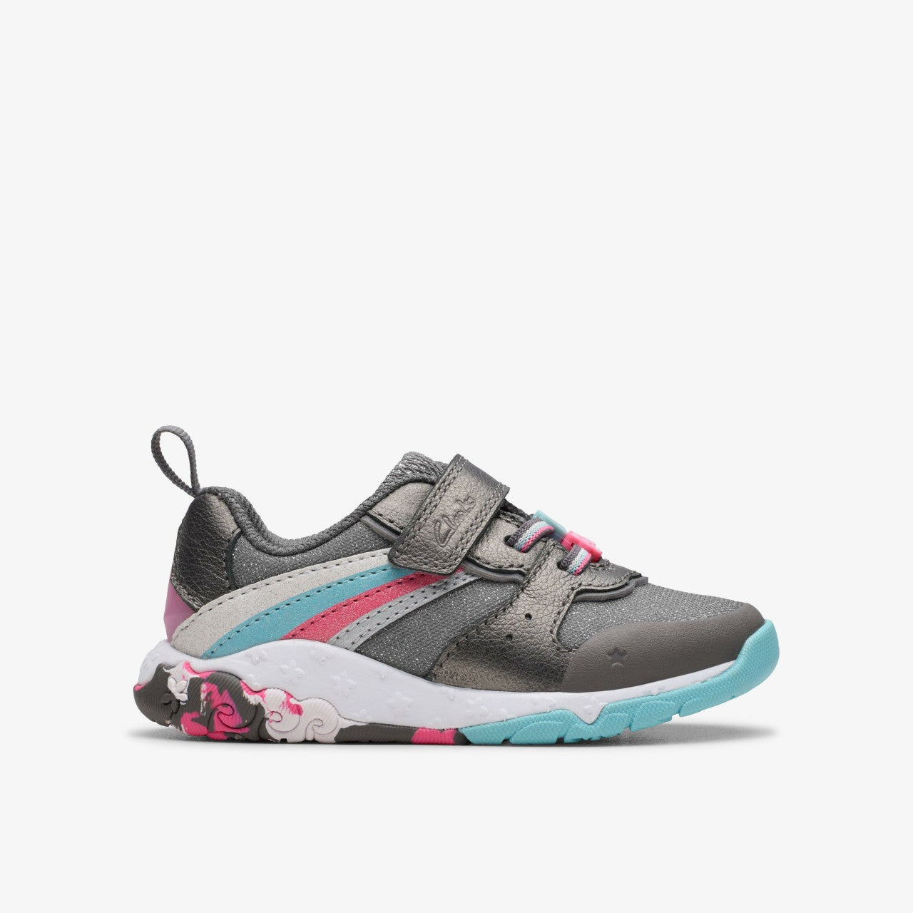 Tidal Star Toddler Gun Metal Clarks Babies|Kids
