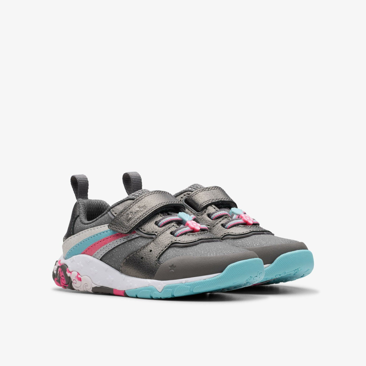 Tidal Star Toddler Gun Metal Clarks Babies|Kids