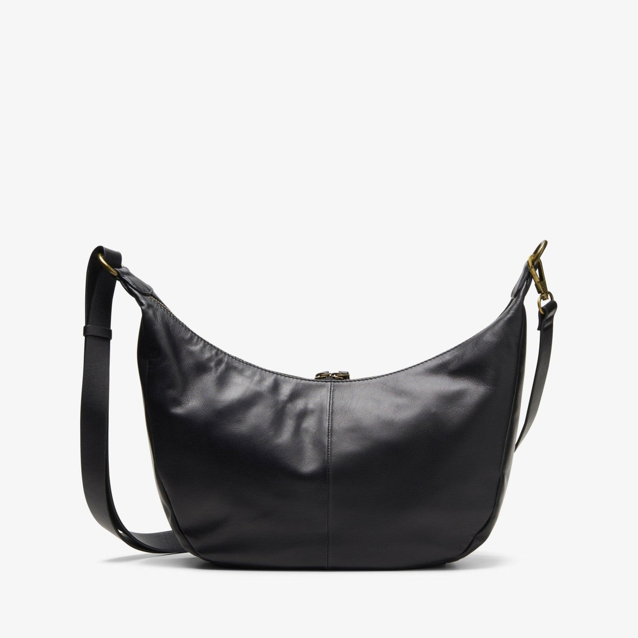 Willow Moon Black Leather Clarks Women