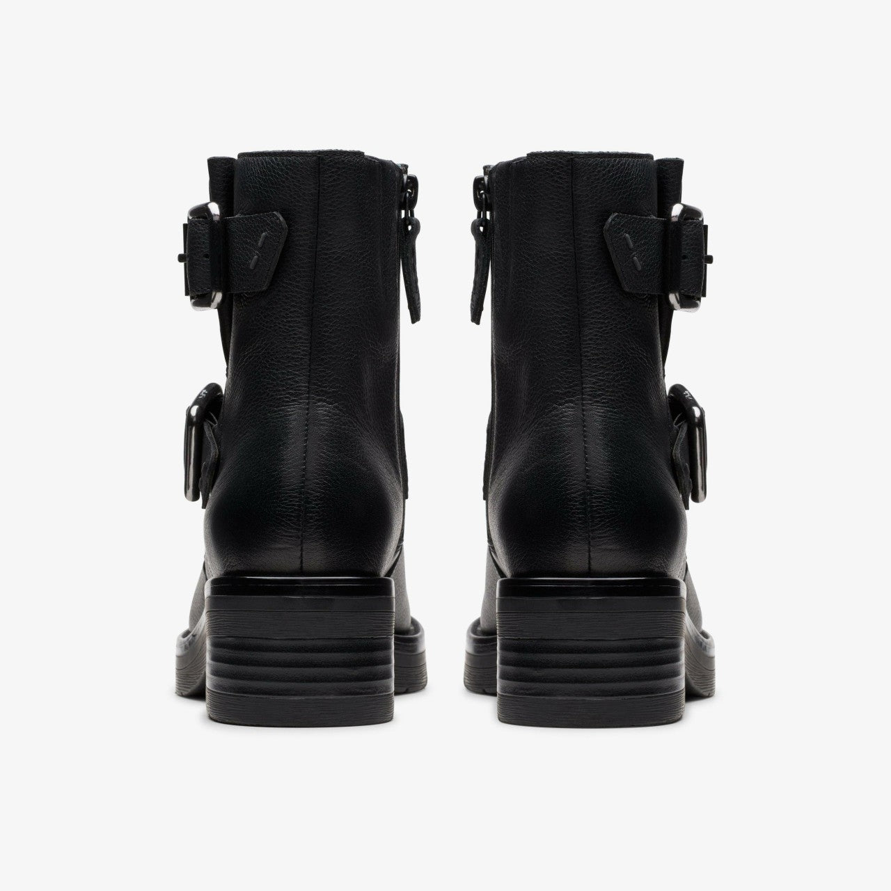 Rebelle Buckle Black Leather Clarks Women