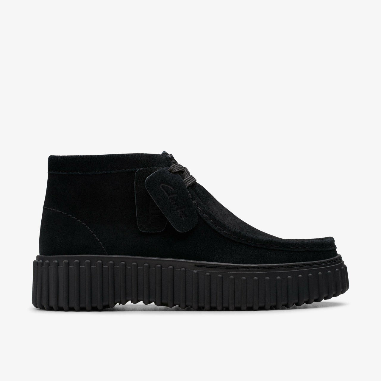 Torhill Moss Black Suede Clarks Women