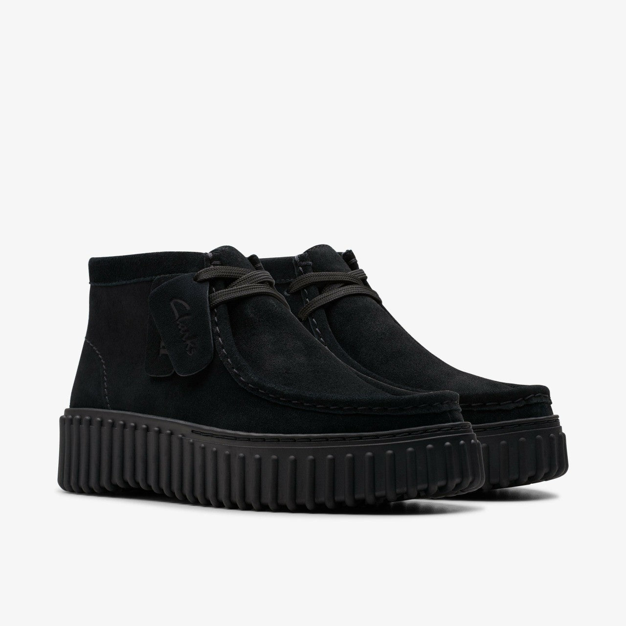 Torhill Moss Black Suede Clarks Women