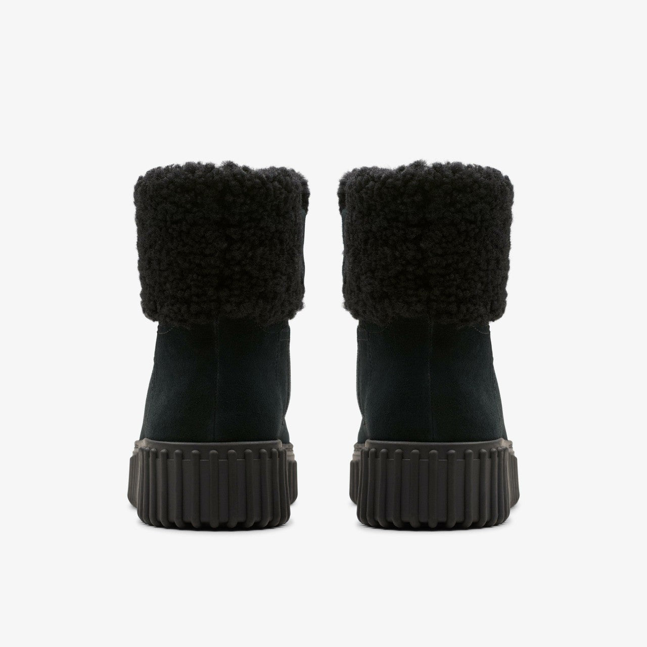 Torhill Turn Black Warmlined Suede Clarks Women