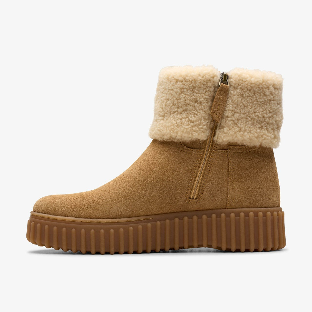 Torhill Turn Light Tan Warmlined Clarks Women