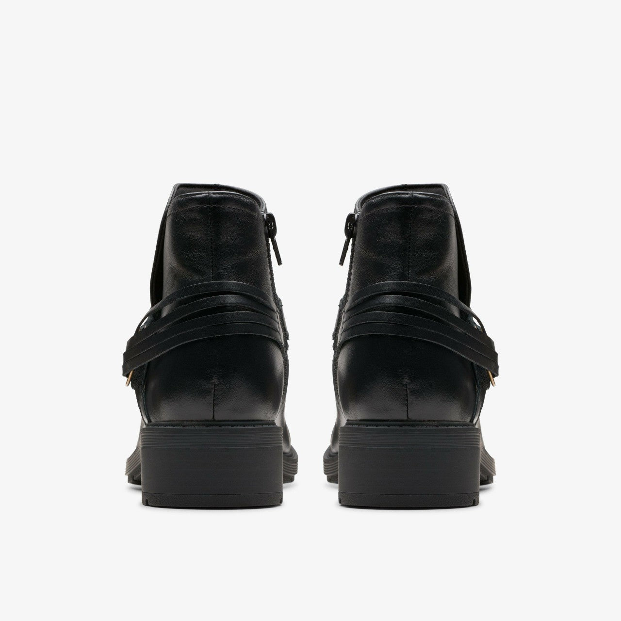 Hearth Kaylie Ankle Boot Black Leather Clarks Women
