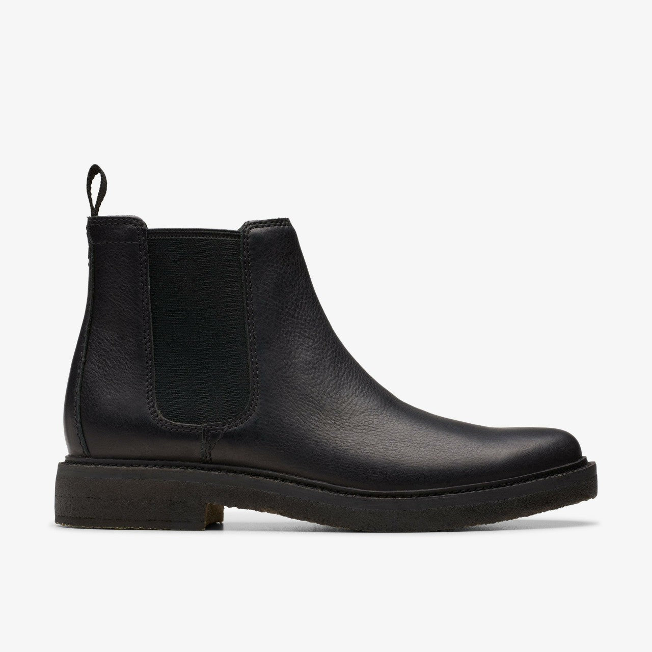 Clarkdale Easy Chelsea Boot Black Leather Clarks Men