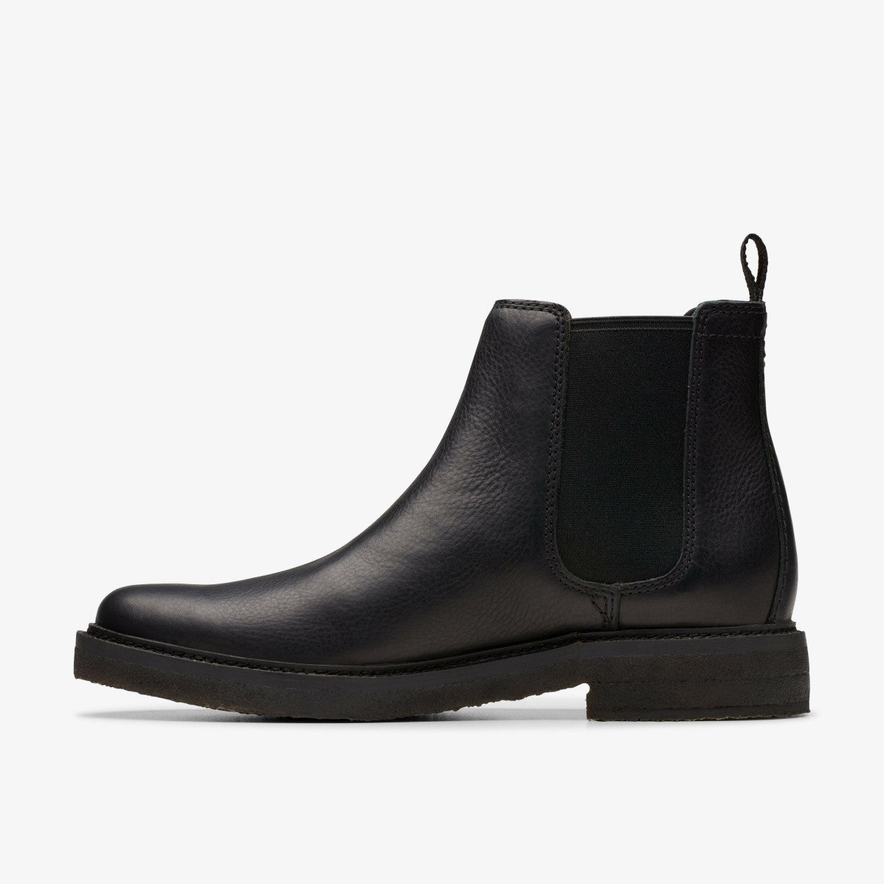 Clarkdale Easy Chelsea Boot Black Leather Clarks Men