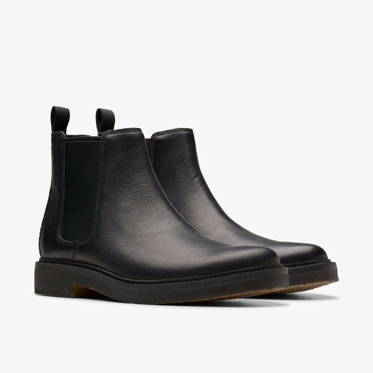 Clarkdale Easy Chelsea Boot Black Leather Clarks Men
