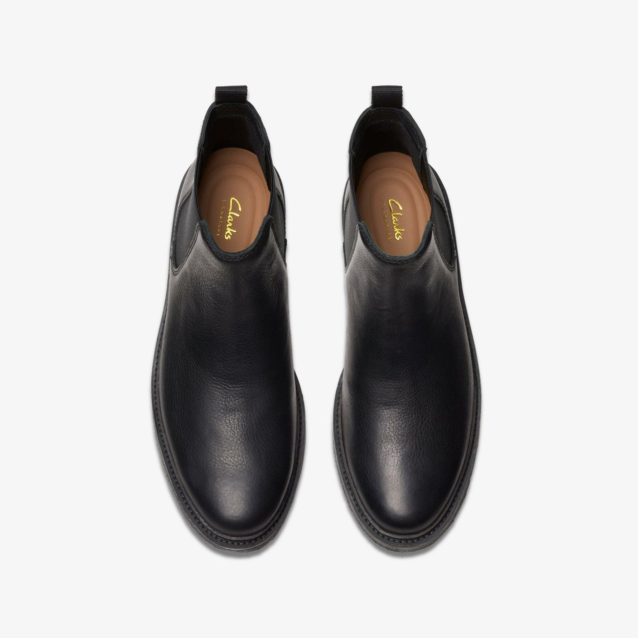 Clarkdale Easy Chelsea Boot Black Leather Clarks Men