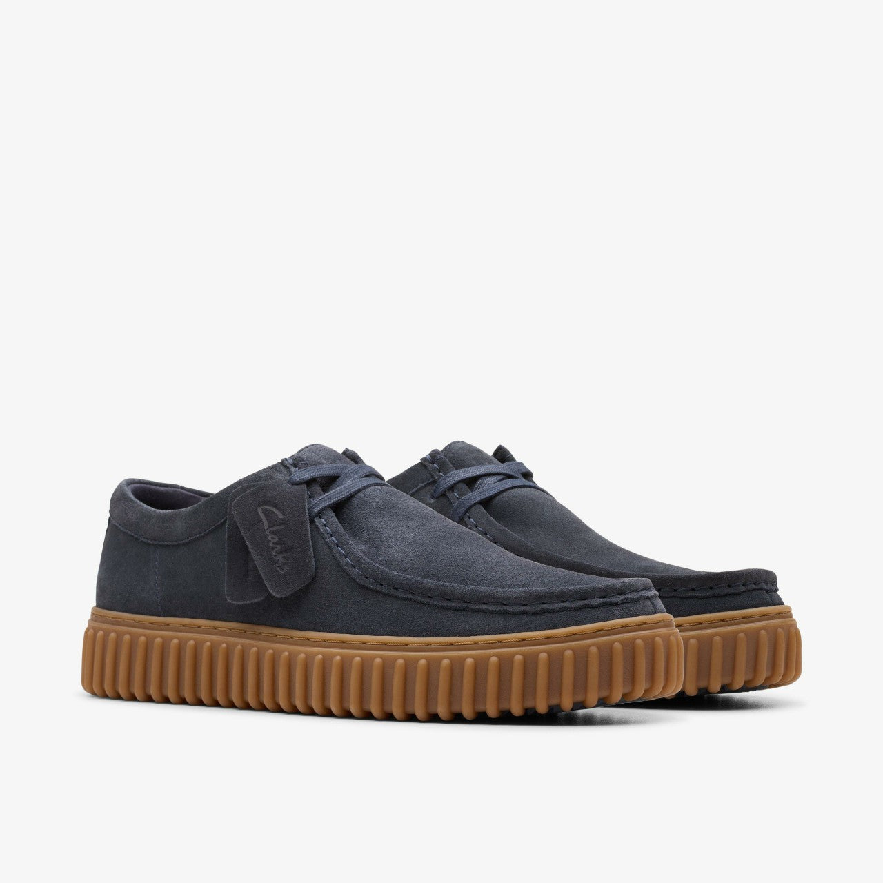 Torhill Lo Navy Suede Clarks Men