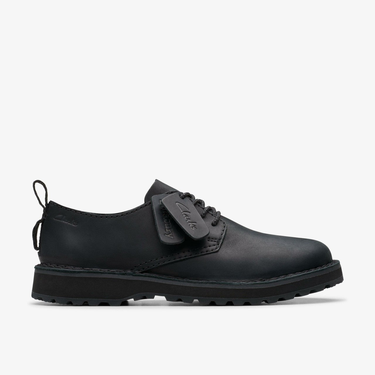 Solsbury Lace Black Leather Clarks Men