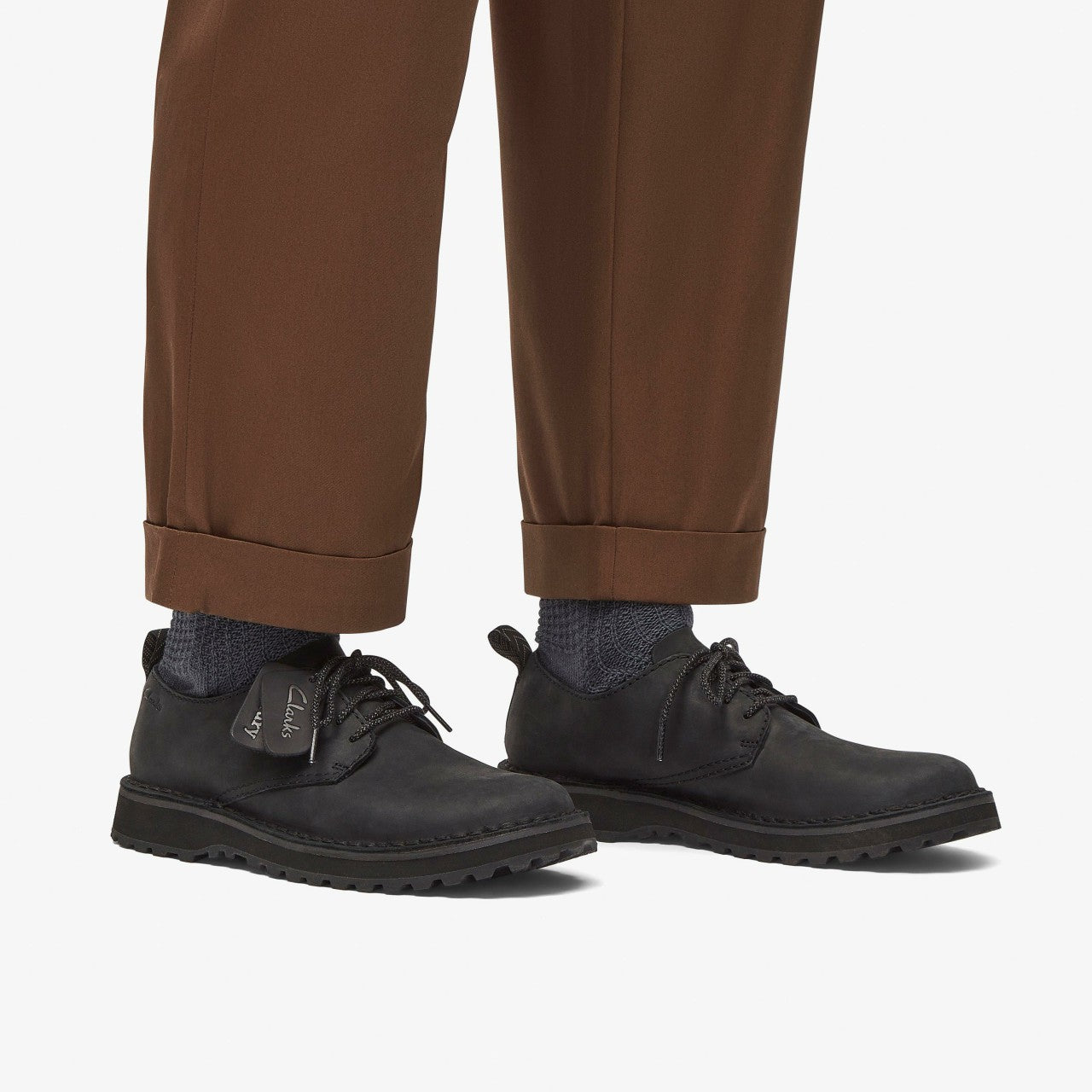 Solsbury Lace Black Leather Clarks Men