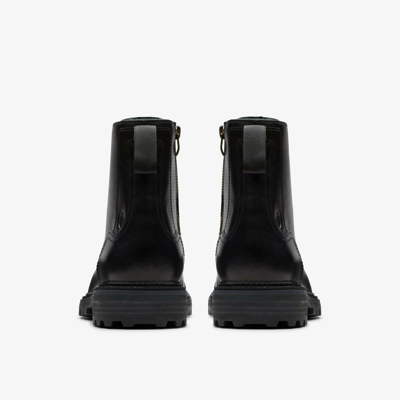 Clarkridge Hi Black Leather Clarks Men