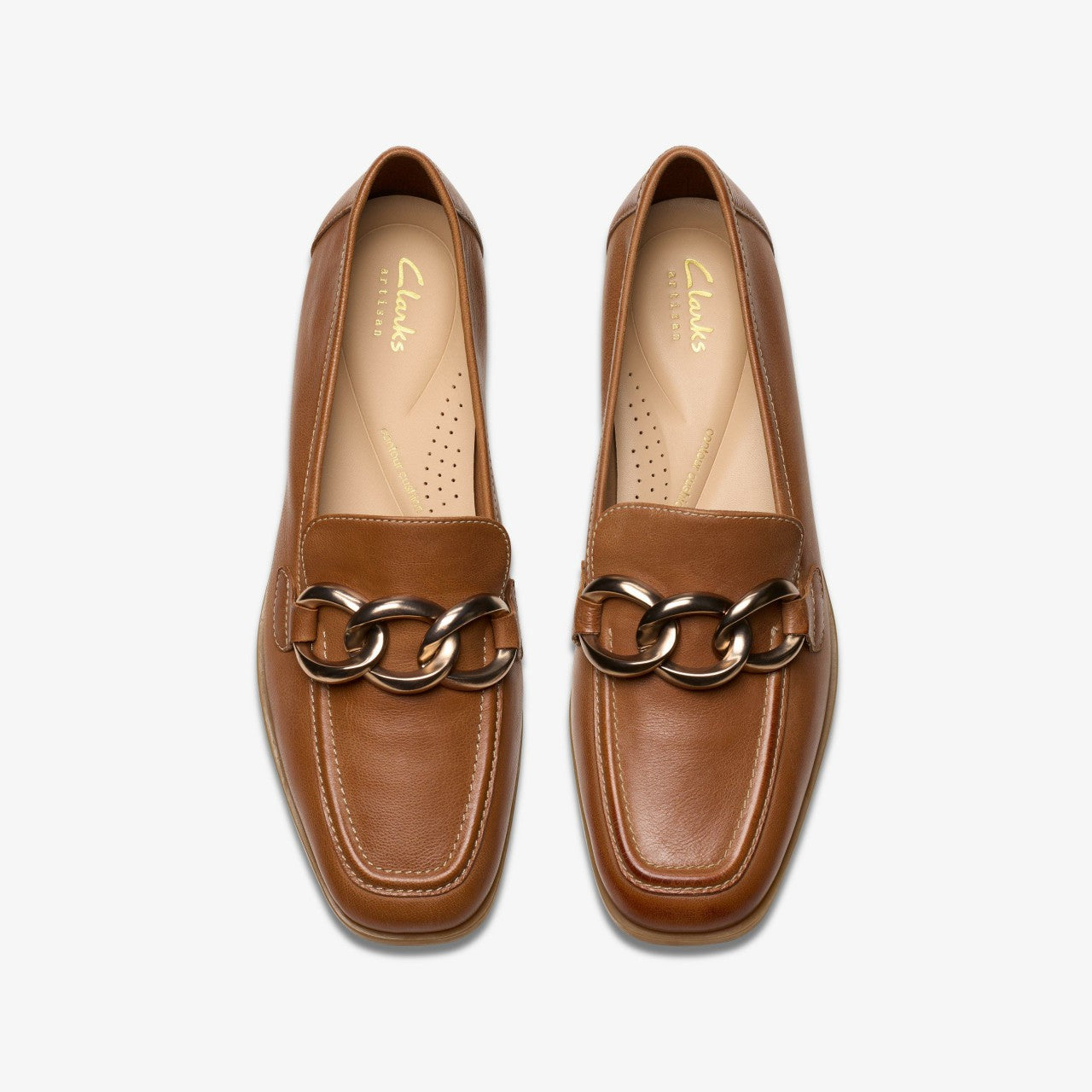 Sarafyna Iris Loafer Tan Leather Clarks Women