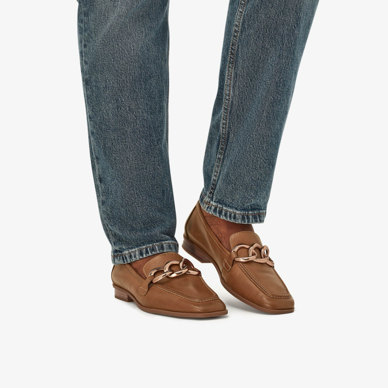 Sarafyna Iris Loafer Tan Leather Clarks Women