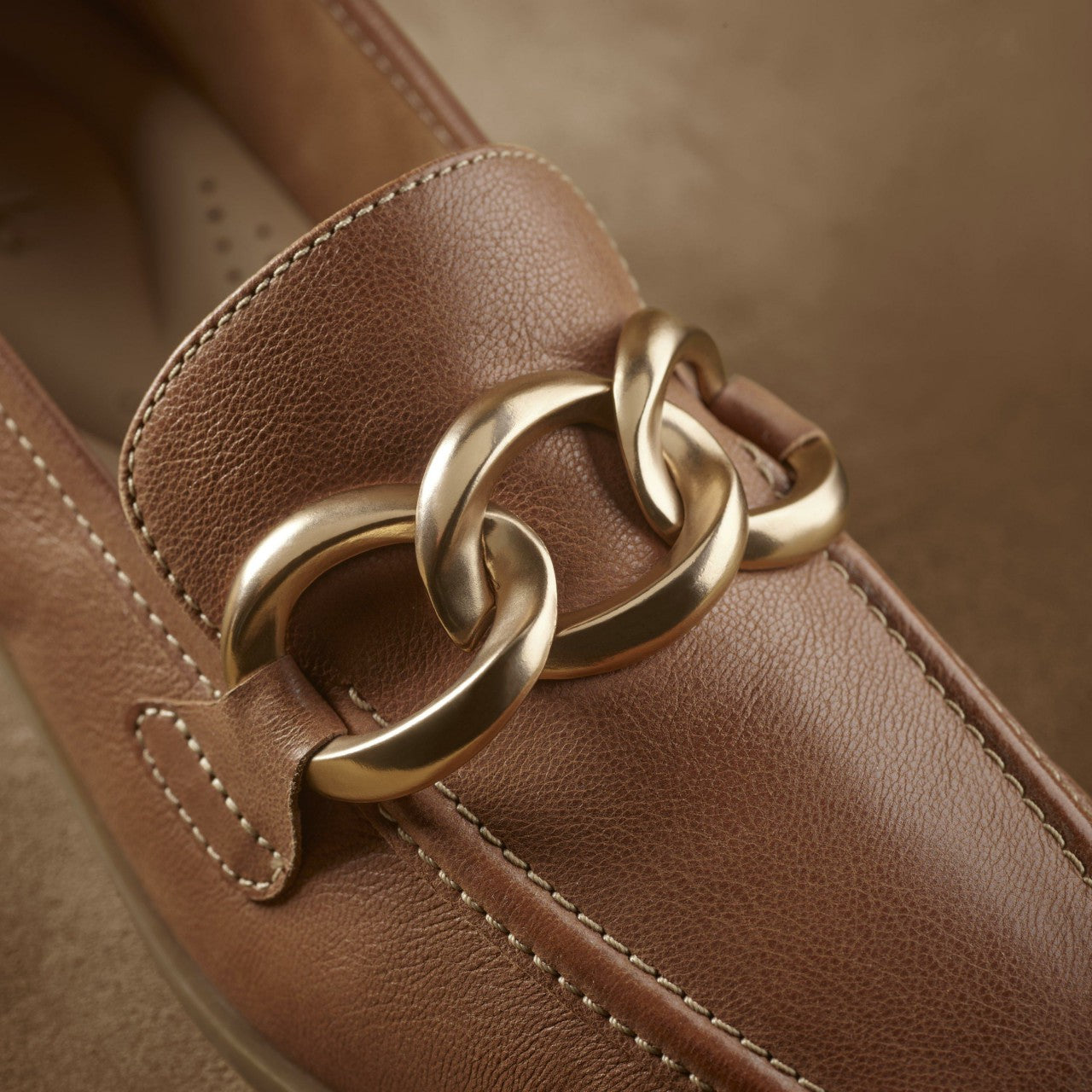 Sarafyna Iris Loafer Tan Leather Clarks Women