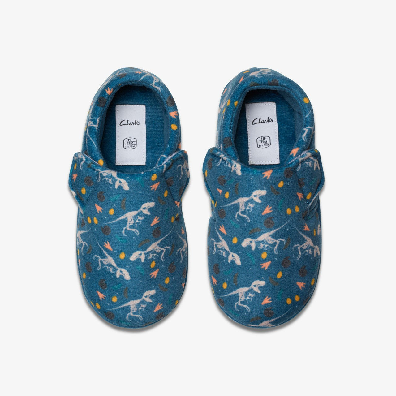 Fluffy Snug Kid Blue Print Clarks Kids