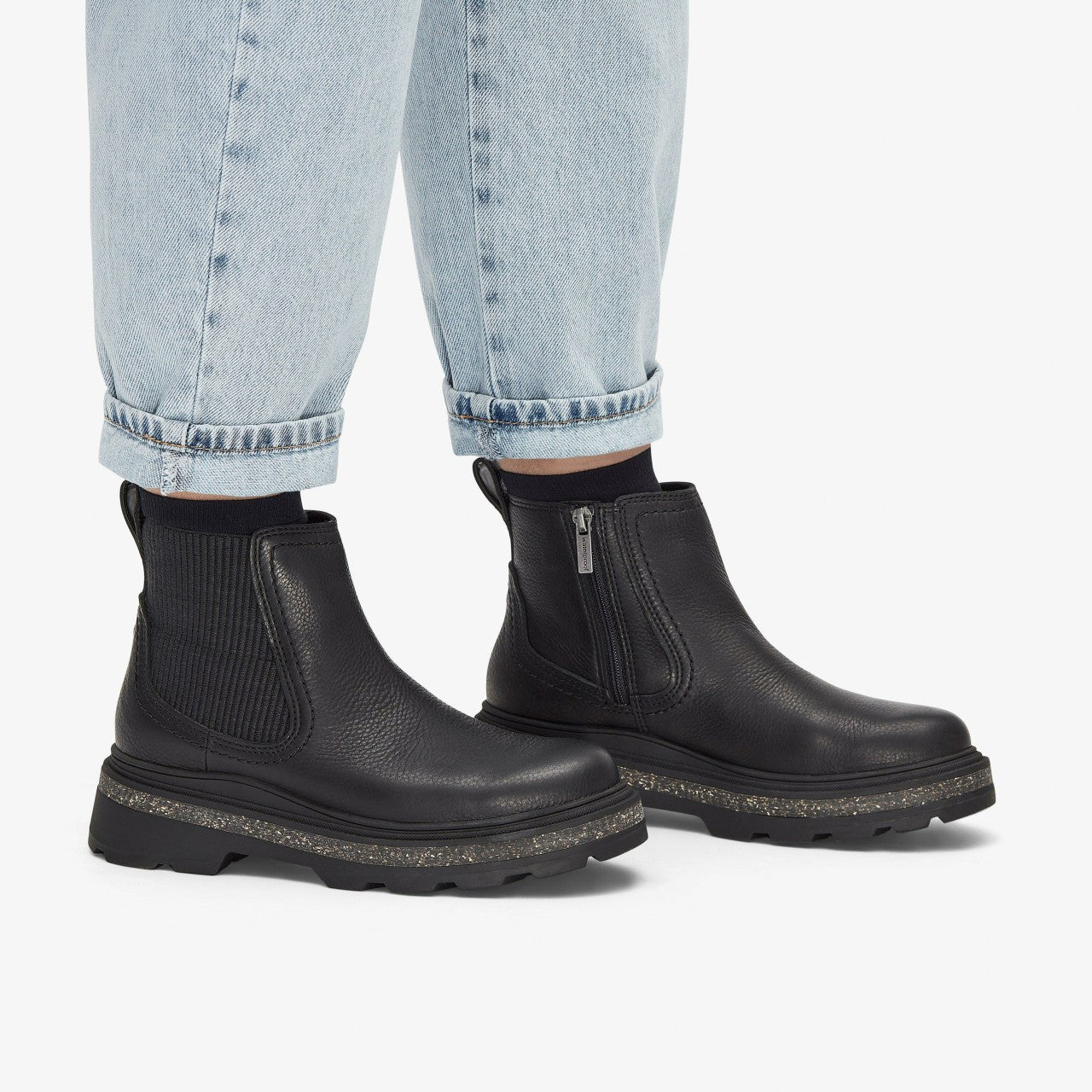 Hencroft Step Waterproof Black Leather Clarks Women