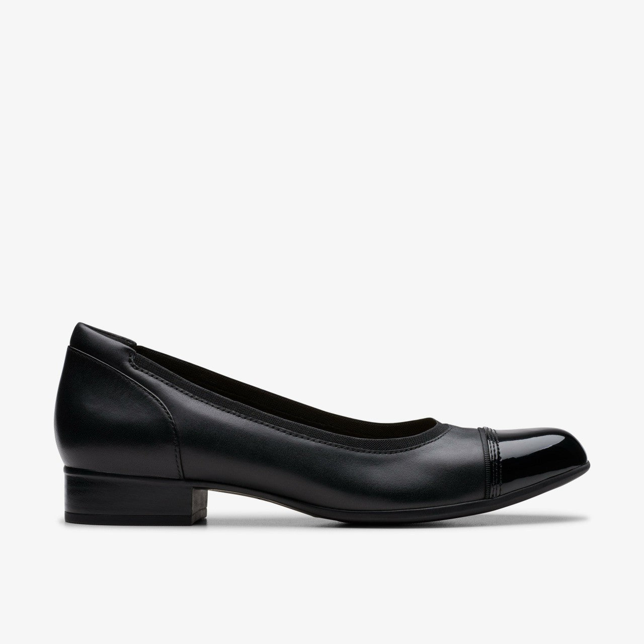 Krystine May Black Leather Clarks Women