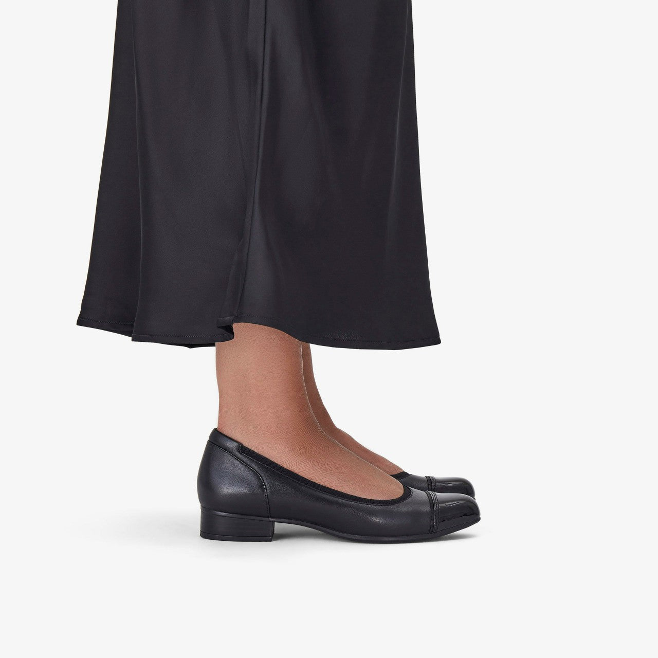 Krystine May Black Leather Clarks Women