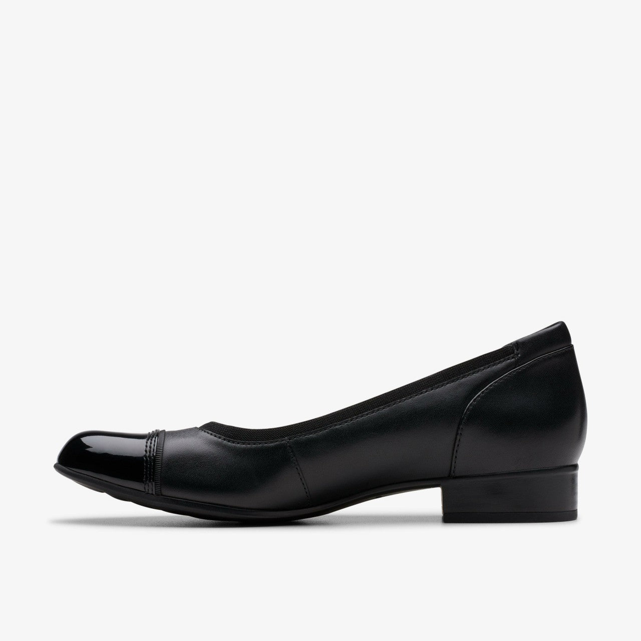 Krystine May Black Leather Clarks Women