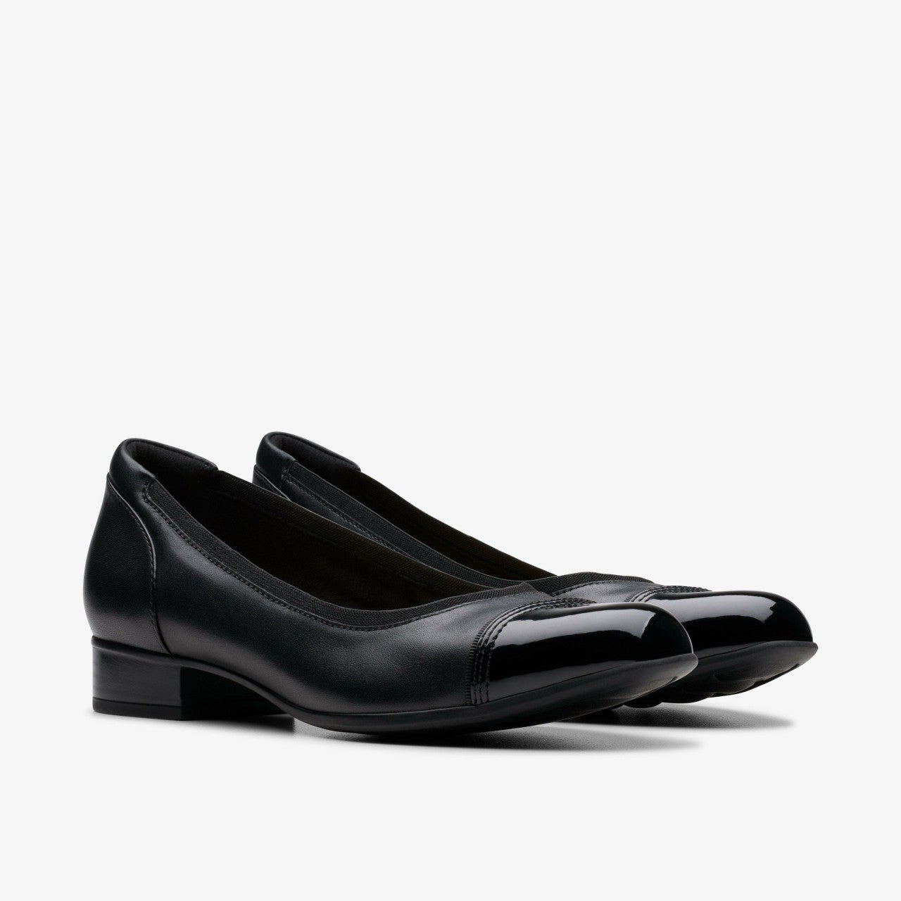 Krystine May Black Leather Clarks Women